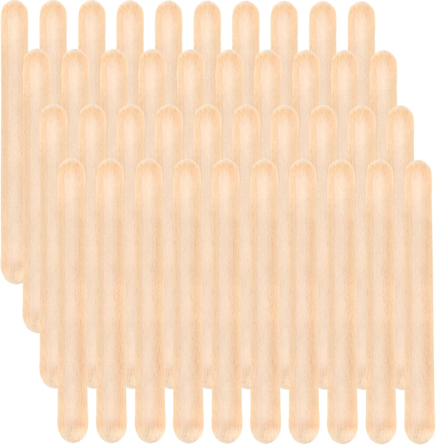 40 Pcs Rhythm Sticks Bulk 8 Inch Music Lummi Wood Sticks Classical Wood Claves Musical Percussion Instrument for Classroom School Perform Show