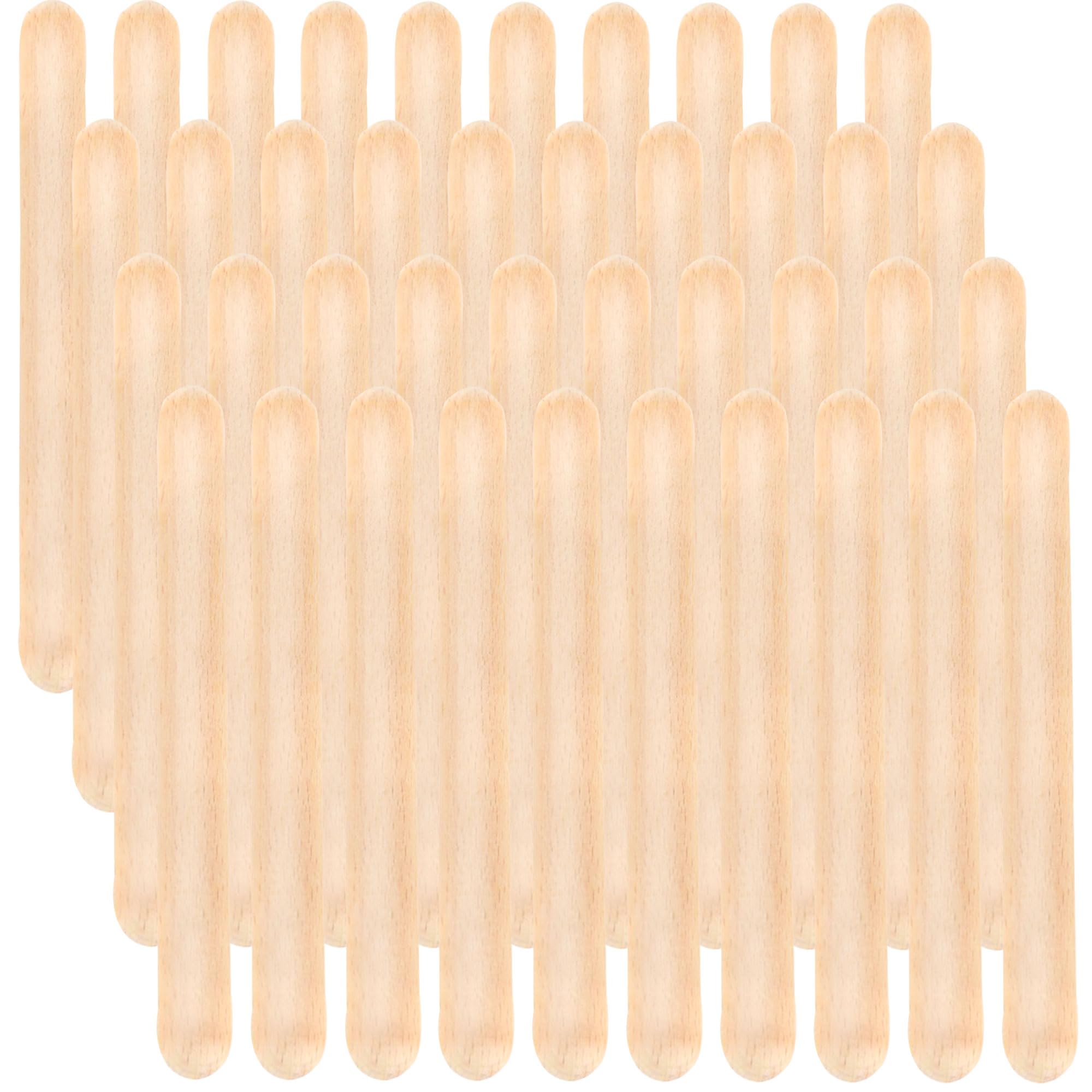 Hoarost 40 Pcs Rhythm Sticks Bulk 8 Inch Music Lummi Wood Sticks Classical Wood Claves Musical Percussion Instrument for Classroom School Perform Show