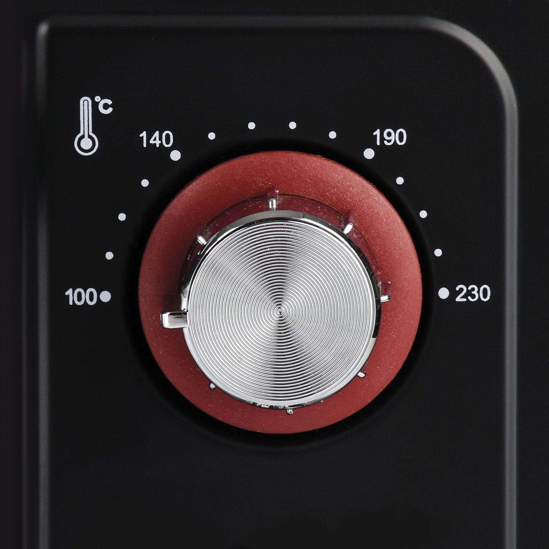 Girmi FE30 Forno Elettrico 1600 W Ventilazione Luce interna Timer Termostato regolabile 230° 4 resistenze Griglia Inox Nero Rosso
