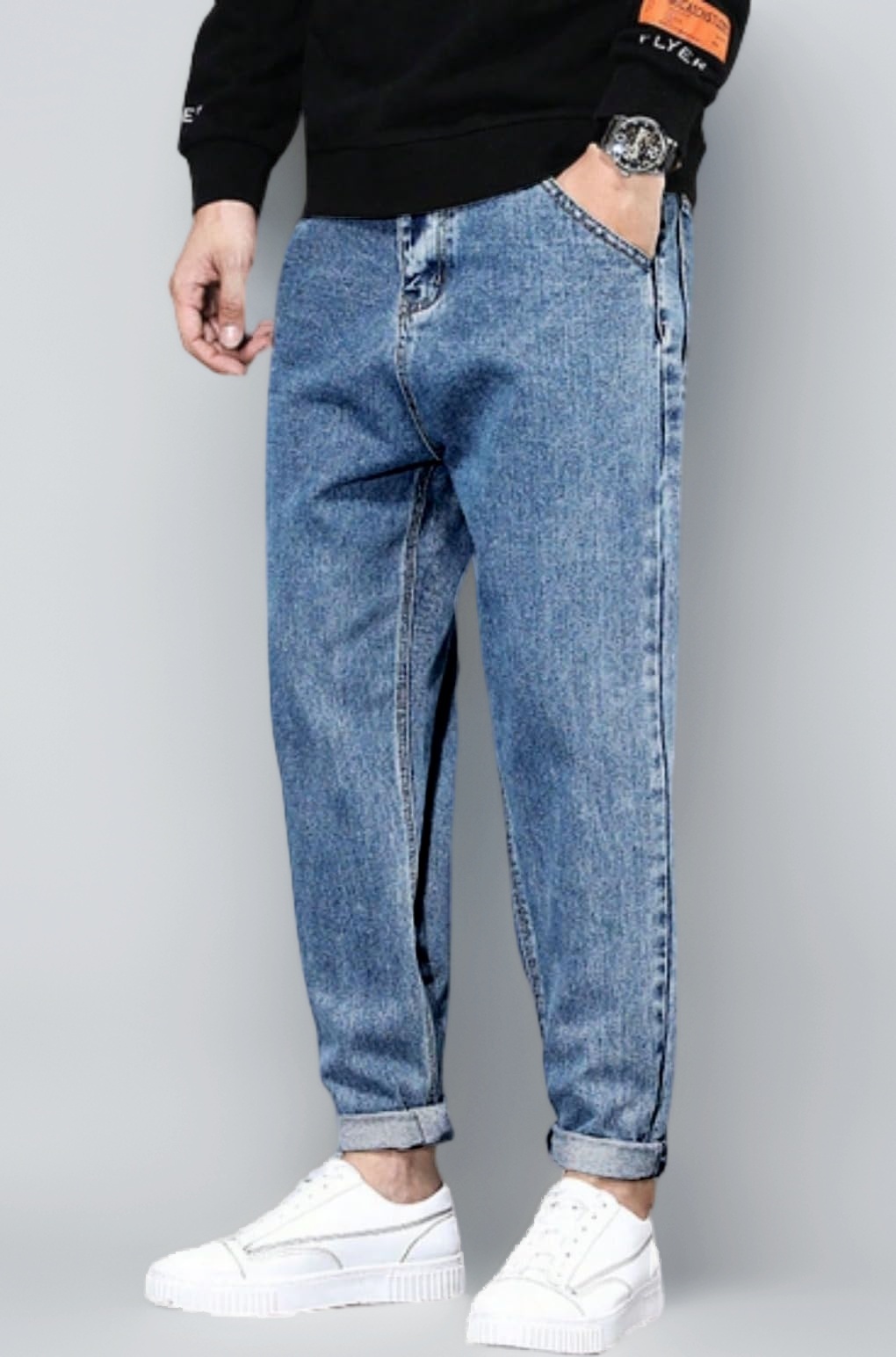 Ben Martin Men's Tapered Fit Jeans || Carrot Fit Jean's for Men || Relax Fit Denim for Man || High Rise Stretchable Casual Jean:s || Narrow Bottom Jean s for Men:s || Jeans for Men-s,