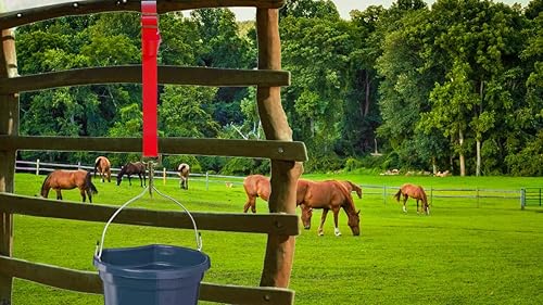 Miniatura 16 de Correa ajustable de nailon para cubeta (paquete de 3) para redes de heno, cubos de agua, correa para colgar, comederos de caballos al aire libre