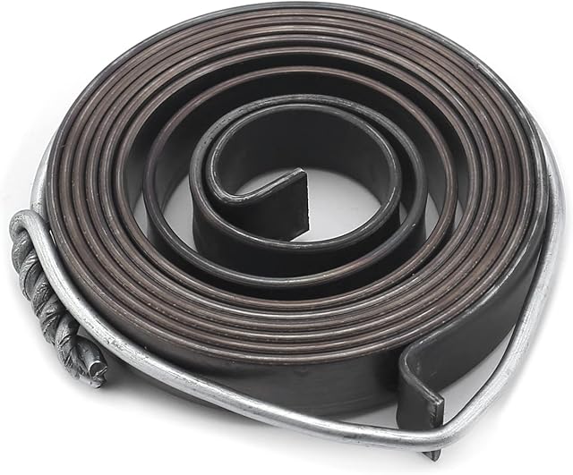 Yinpecly Drill Press Return Spring, Quill Spring Feed Return Coil Spring Assembly, 5Ft Long, 58x10x1.5mm/2.28 x 0.39 x 0.06 inch, 1PC