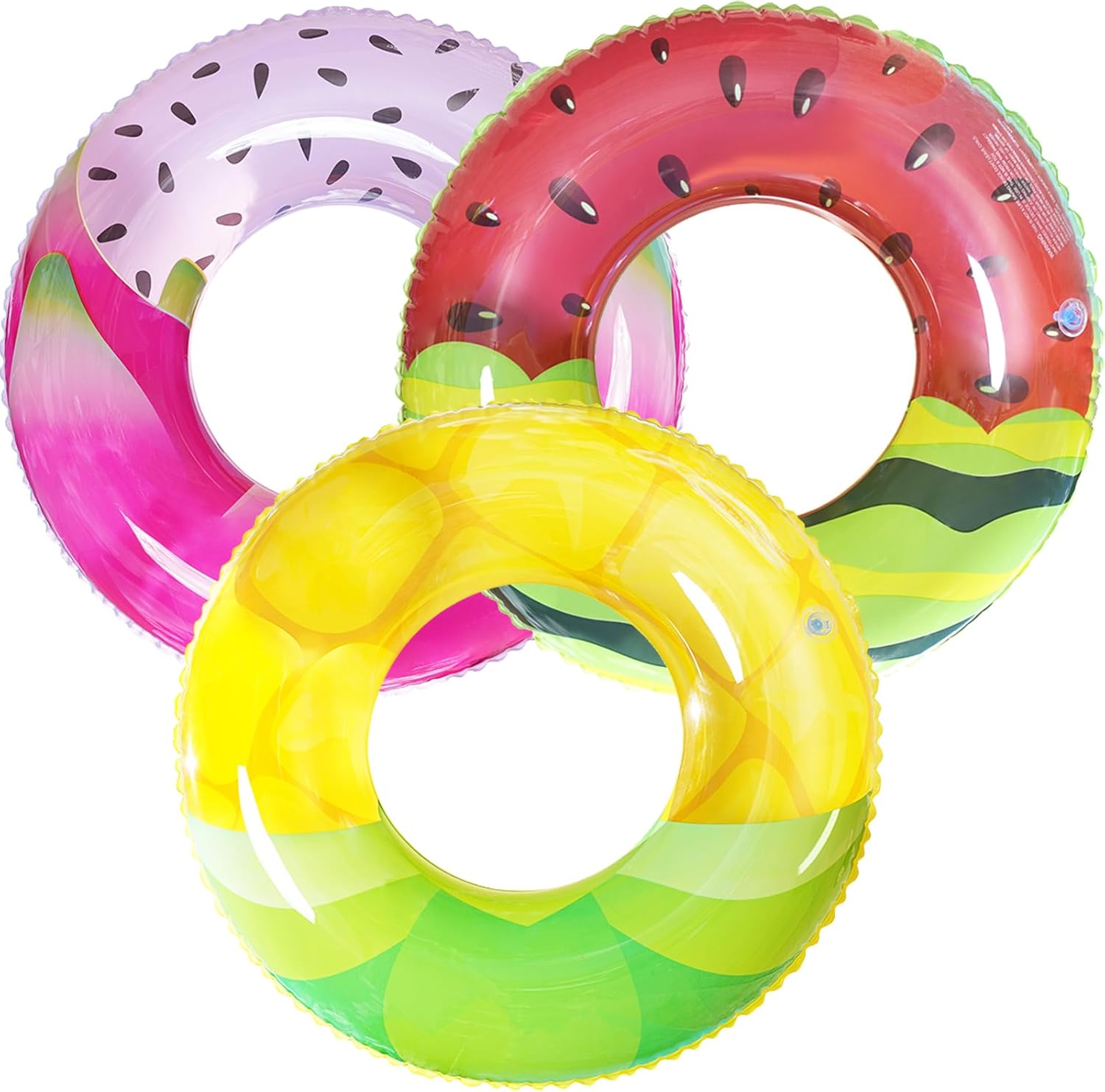 Luau Pool Floats Hawaiian Swimming Rings - Inflatable Tubes Pool Float for Adult, Inflatable Pool Float Tube, Adult Swim Ring for Swimming Pool Party Decorations