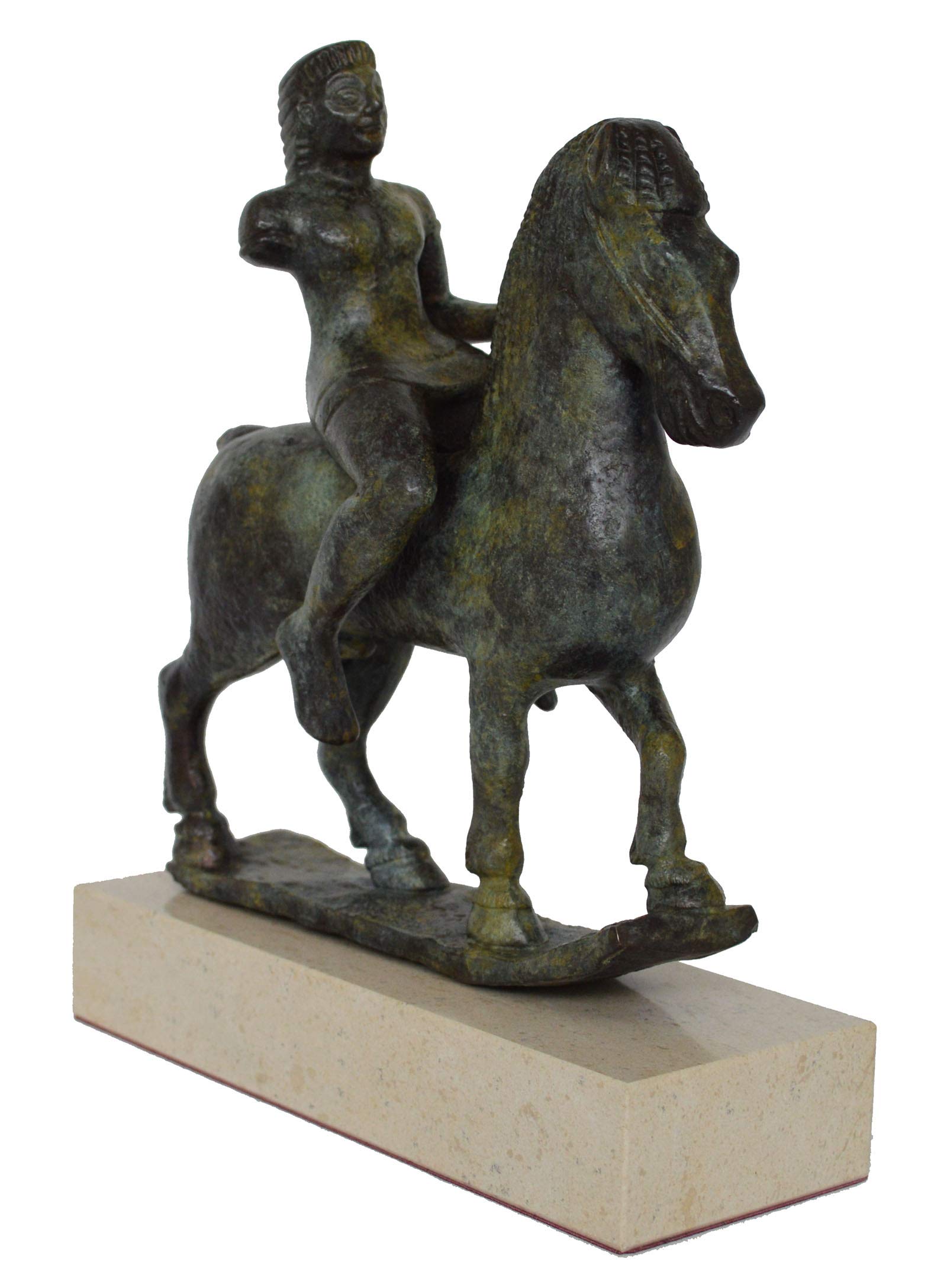 Talos Artifacts Bronze Statuette Rider on Horse - Dioscuri - National Archaeological Museum