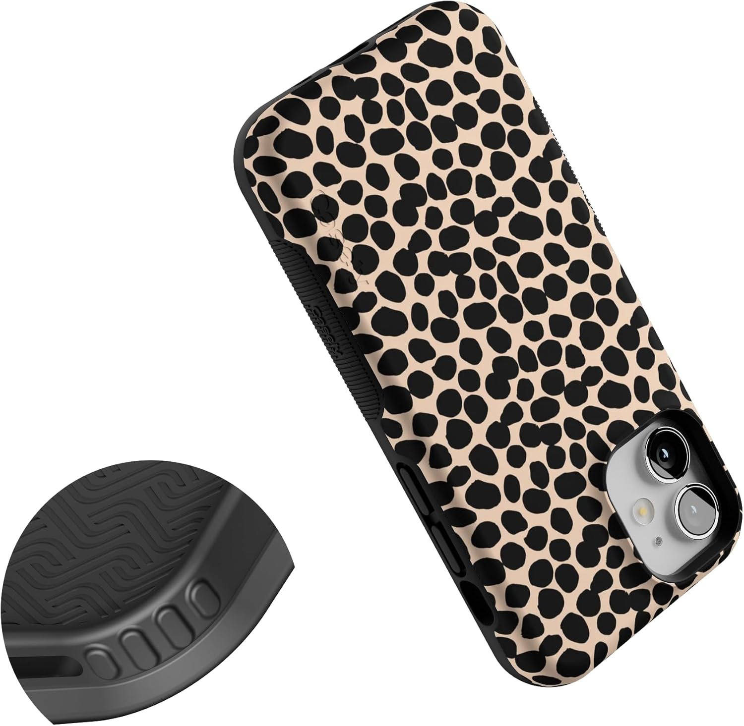 Casely iPhone 12 Mini Case | Lost in Spots | Cheetah Print | Compatible with MagSafe | Bold Protective Design