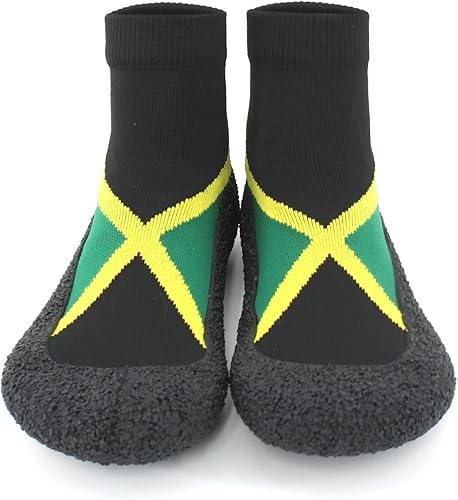 Miniatura 4 de Zapatos tipo calcetín descalzos para mujer y hombre, para deportes acuáticos, yoga, saltar, playa, caminar, fitness, calzado jamaicano, rasta, afro,