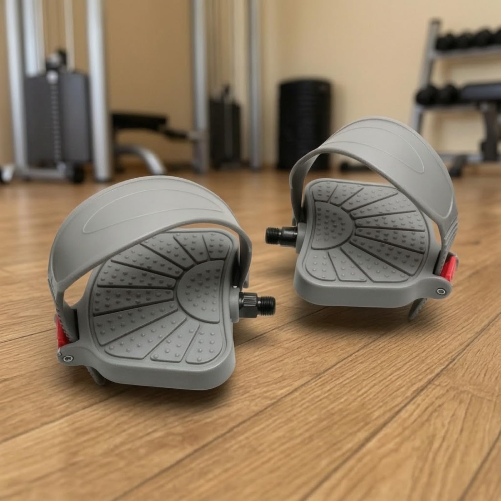 Pedali con Fermapiedi Resistenti | Durevoli, Pedali per Bici Statica con Cinghiolo, Ciclismo Indoor