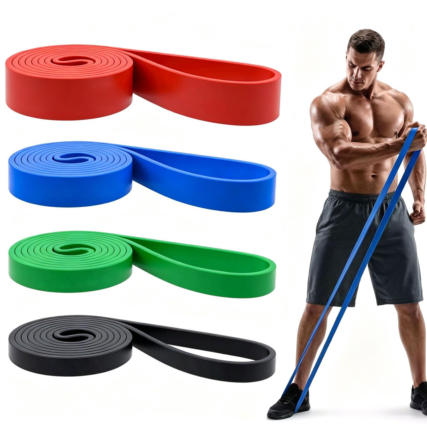 Pull Up Bands, Resistance Bands Set, Exercise Workout Bands for Men & Women, Ideal for Body Stretching, Physical Therapy and Muscle Training — Amazon image 10
