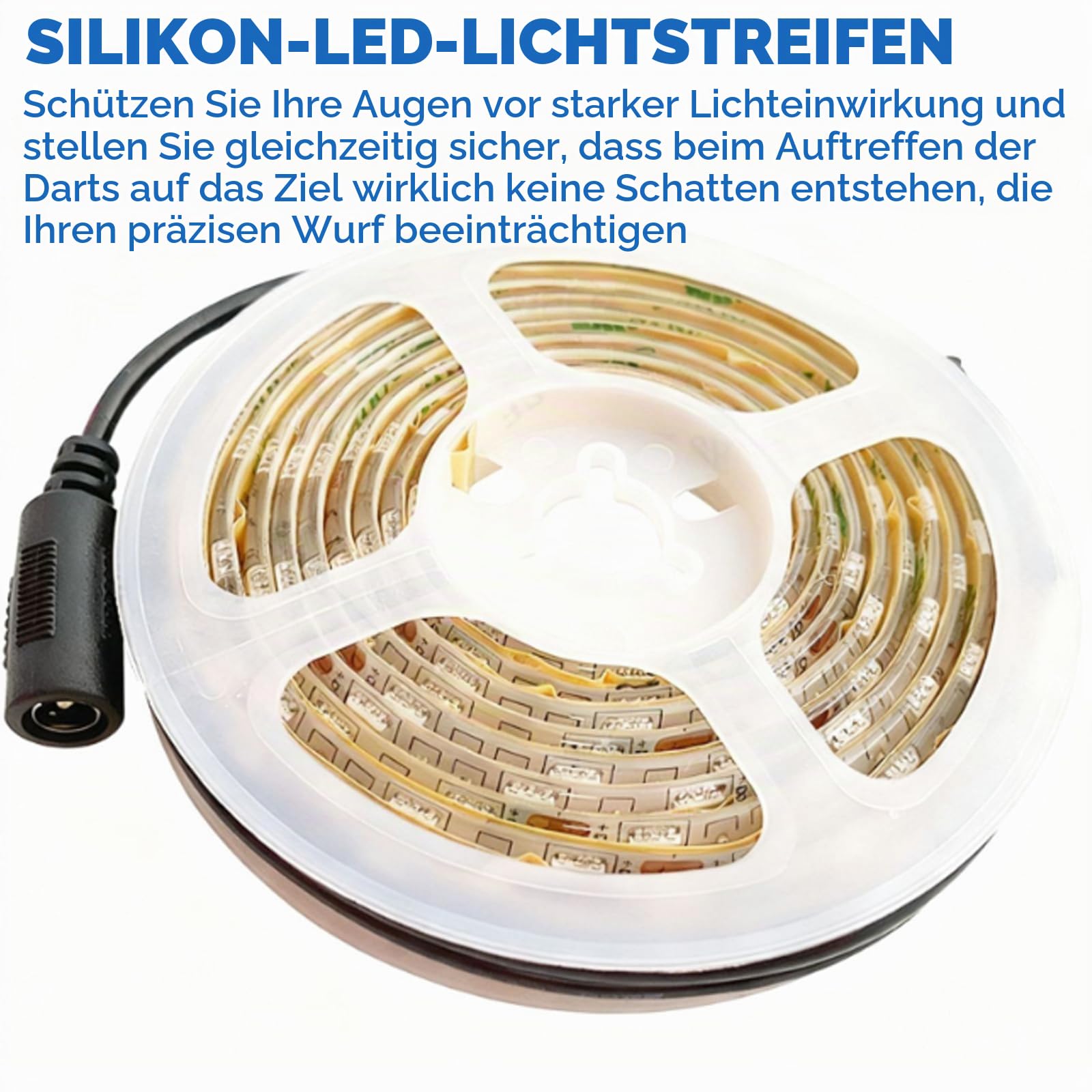 Dartboard Lighting System, Dart Beleuchtung, LED Dartscheibe Surround Ring Light, Dartboard Beleuchtung, Professionell Dartscheiben LED Beleuchtungssystem für Dartscheiben Turniere und Training