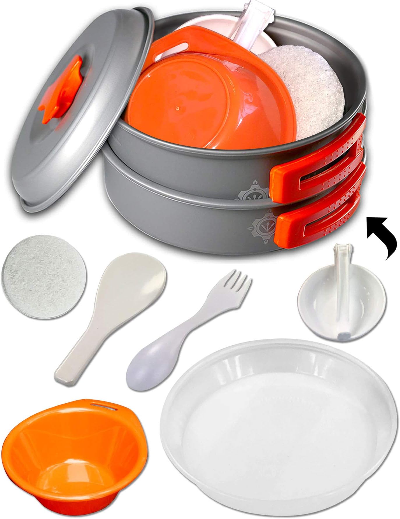 Ultra Compact Camping Cookware Kits for Hiking, Backpacking, and Survival Cooking.