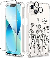 Vista 168 de GVIEWIN - Funda para iPhone 11 con protector de pantalla + protector de lente de cámara, cubierta protectora transparente suave de poliuretano