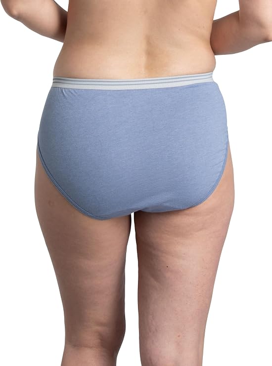Fruit of the Loom Women's Cotton Blend Hi Cut Brief