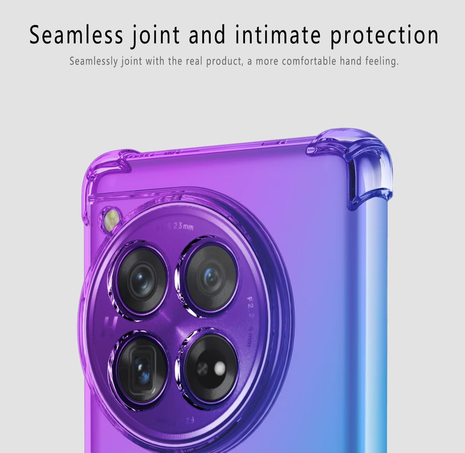 HONLEN Custodia per OnePlus 12R / OnePlus Ace 3 Case, (6.78 Inches