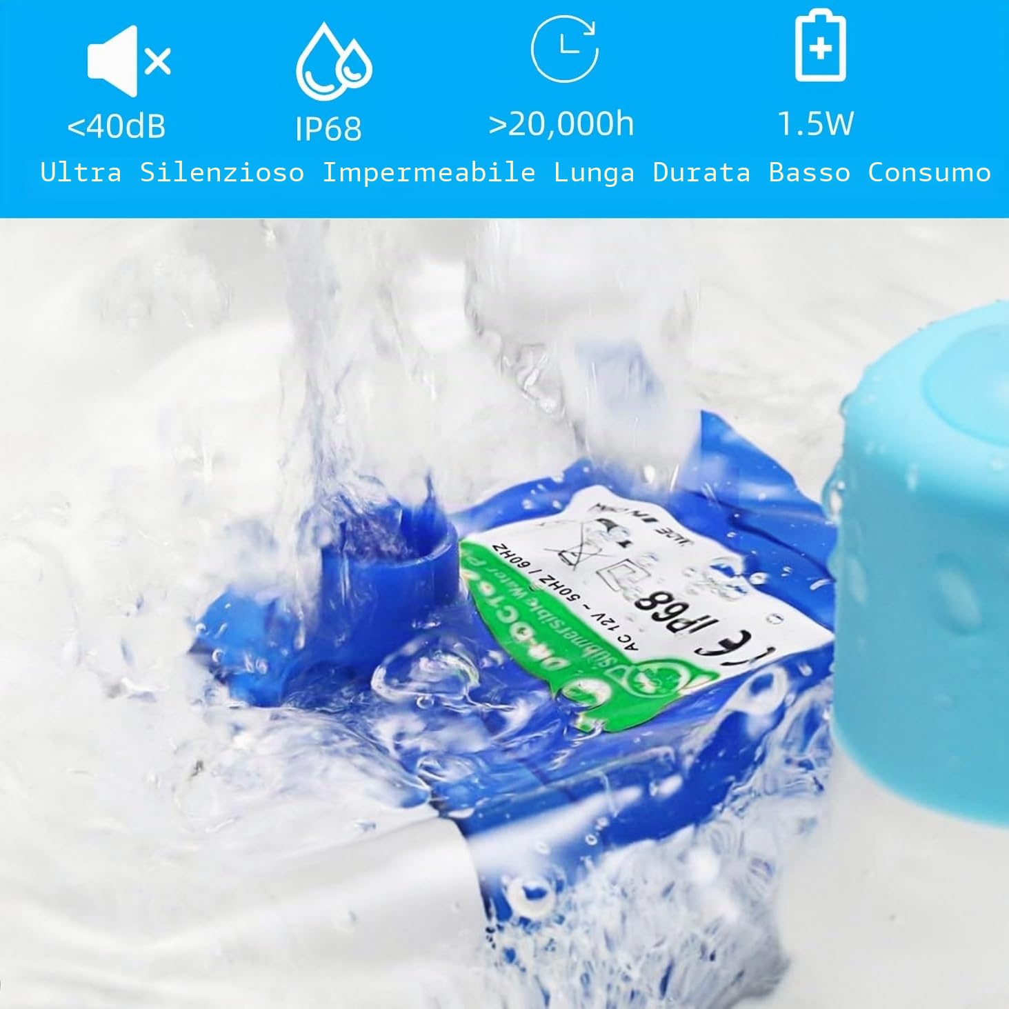 Pompa Fontanella per Gatti, USB Pompa di Ricambio Fontanella Gatti, Ultra Silenziosa, Pompa Acqua per Gatto
