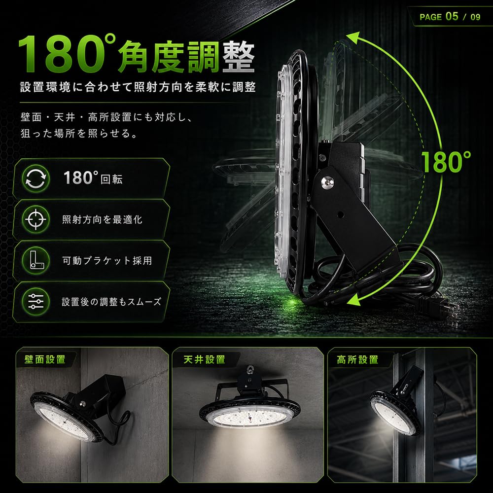 Amazon.co.jp: UFO型 led高天井照明 高天井灯 100W/150W/200W/250W 高