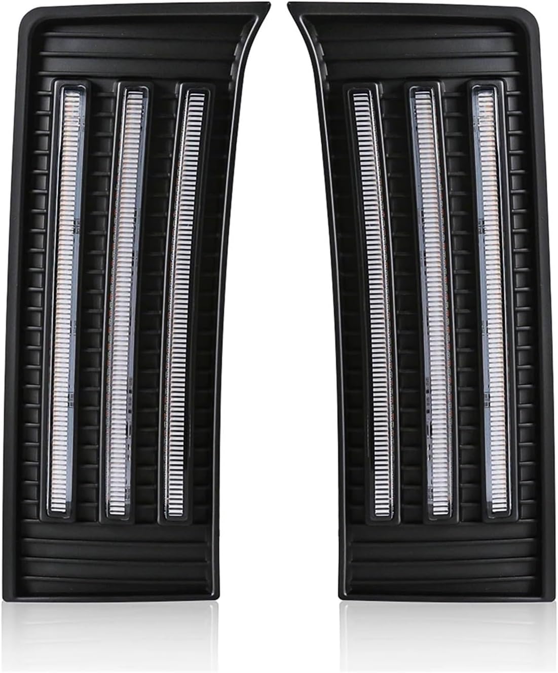 LED Daytime Running Lights DRL Turn Signal Light Fog Lamp Yellow White with Wire Switch Waterproof Compatible with Toyota Tundra 2022 2023(White Yellow B)