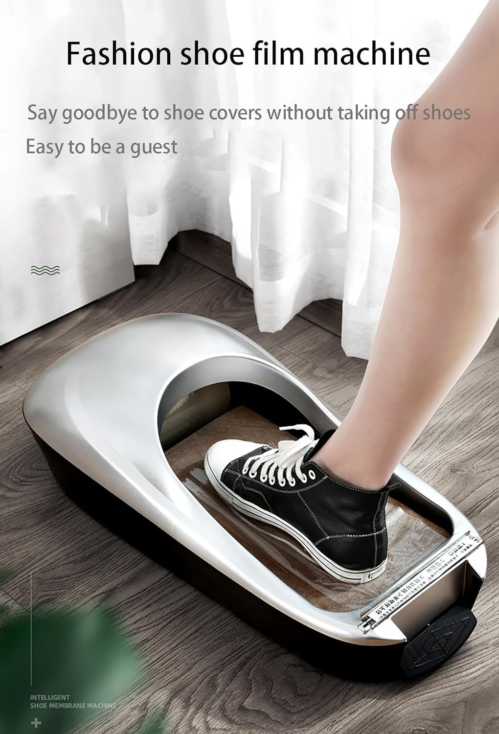 Dispensador de zapatos portátil, dispensador automático de cubrezapatos desechable para el hogar, oficina, laboratorio, fábrica, hospital, uso en interiores
