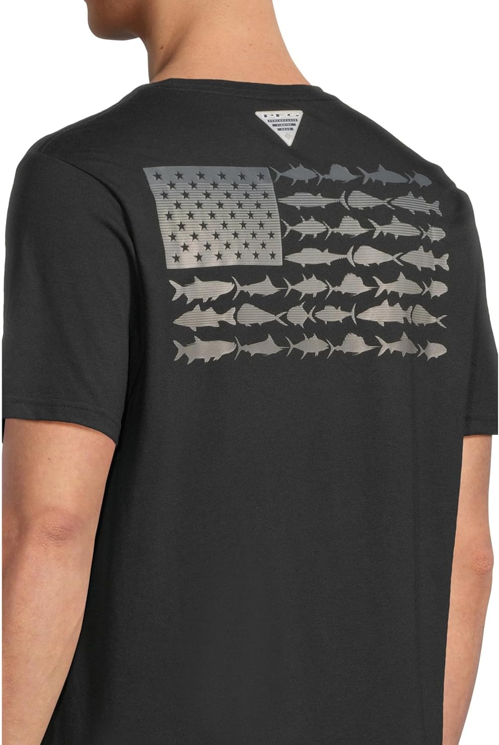 Columbia Mens PFG Fish Flag Ii Short Sleeve