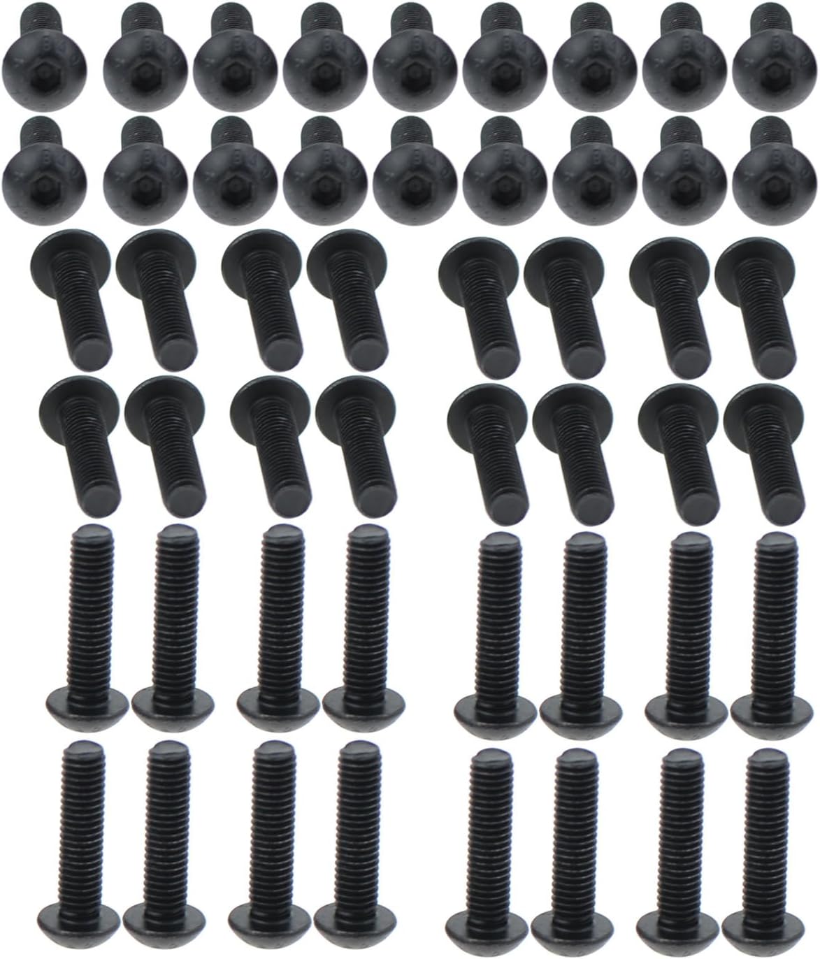 XunLiu Grade 10.9 Alloy Steel Button Head Hex Socket Screws (M5X20)