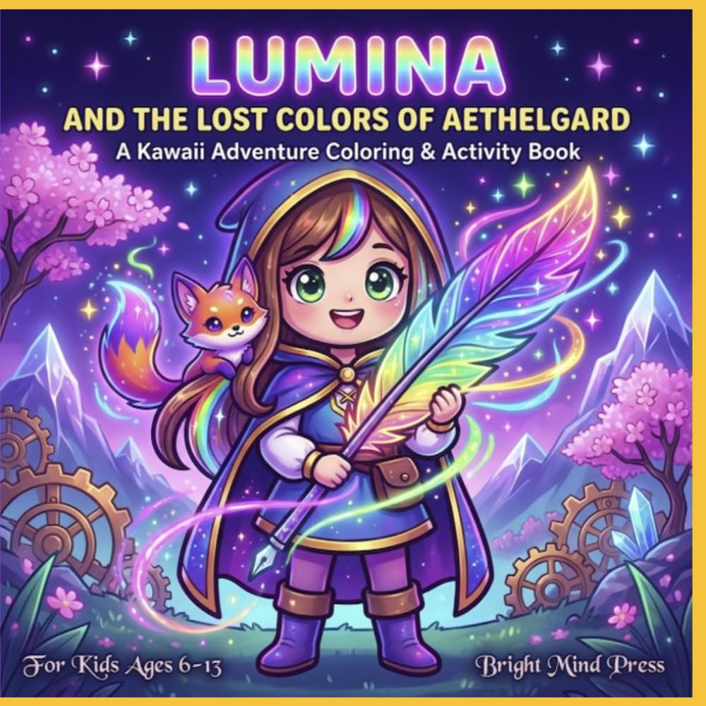 Lumina and the lost colors of Aethelgard: An Enchanting Story & Coloring Book Adventure That Brings Magic, Creativity, and Imagination to Life