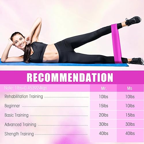 Miniatura 2 de DEEKIN 20 bandas de resistencia para ejercicio, equipo de ejercicio, anillo elástico de arrastre para mujeres y hombres, fitness en casa, gimnasio,