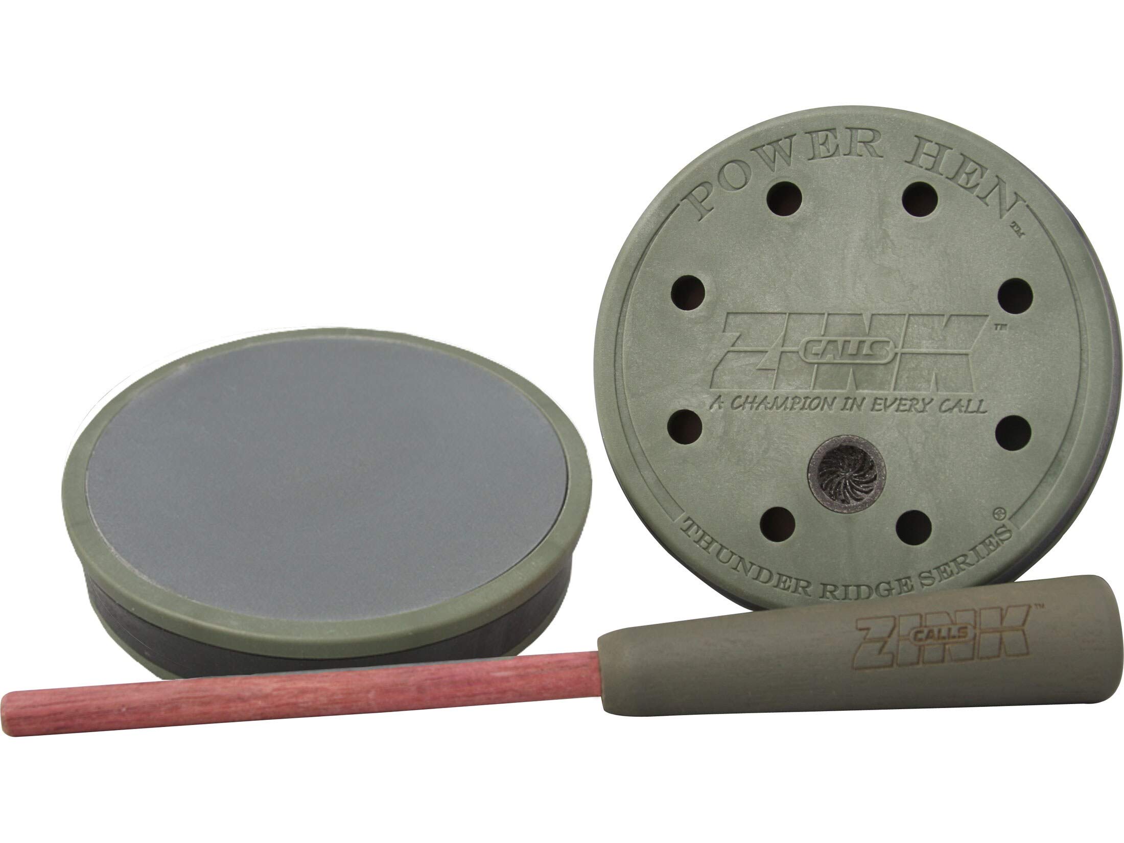 Zink Calls Power Hen Thunder Ridge Series Friction Turkey Calls, Hunter Green