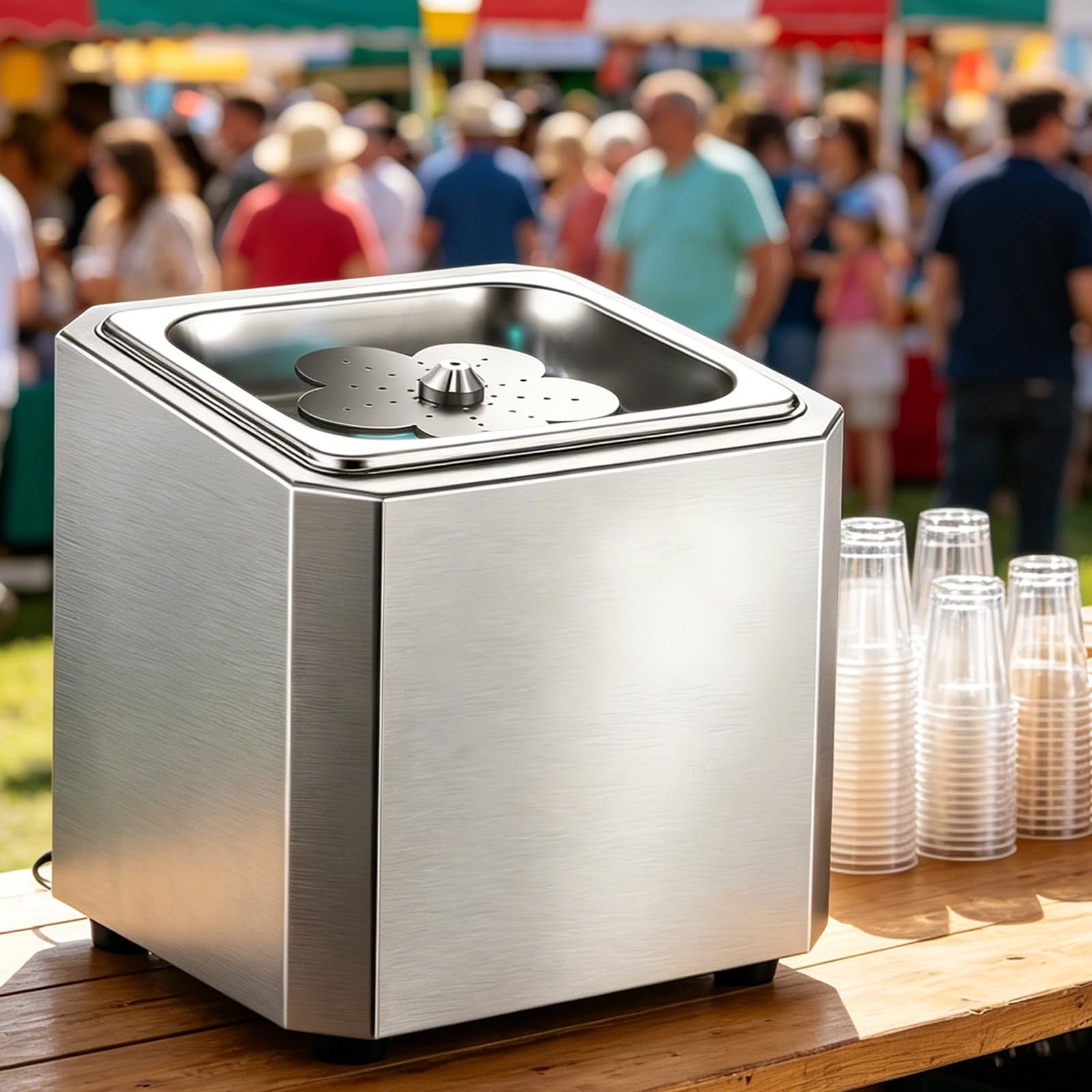Enfriador de vidrio de cerveza, enfriamiento rápido a -25 °C, escarchador de vidrio de mesa con luz de neón para martini, vodka, ron y cerveza