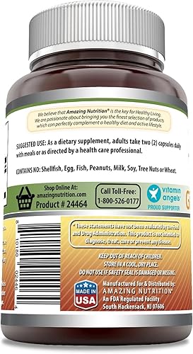 Miniatura 6 de Amazing Formulas Complejo de ginseng de 1000 mg de extracto de ginseng coreano 41, suplemento de 120 cápsulas  Sin OMG  Sin gluten  Fabricado en