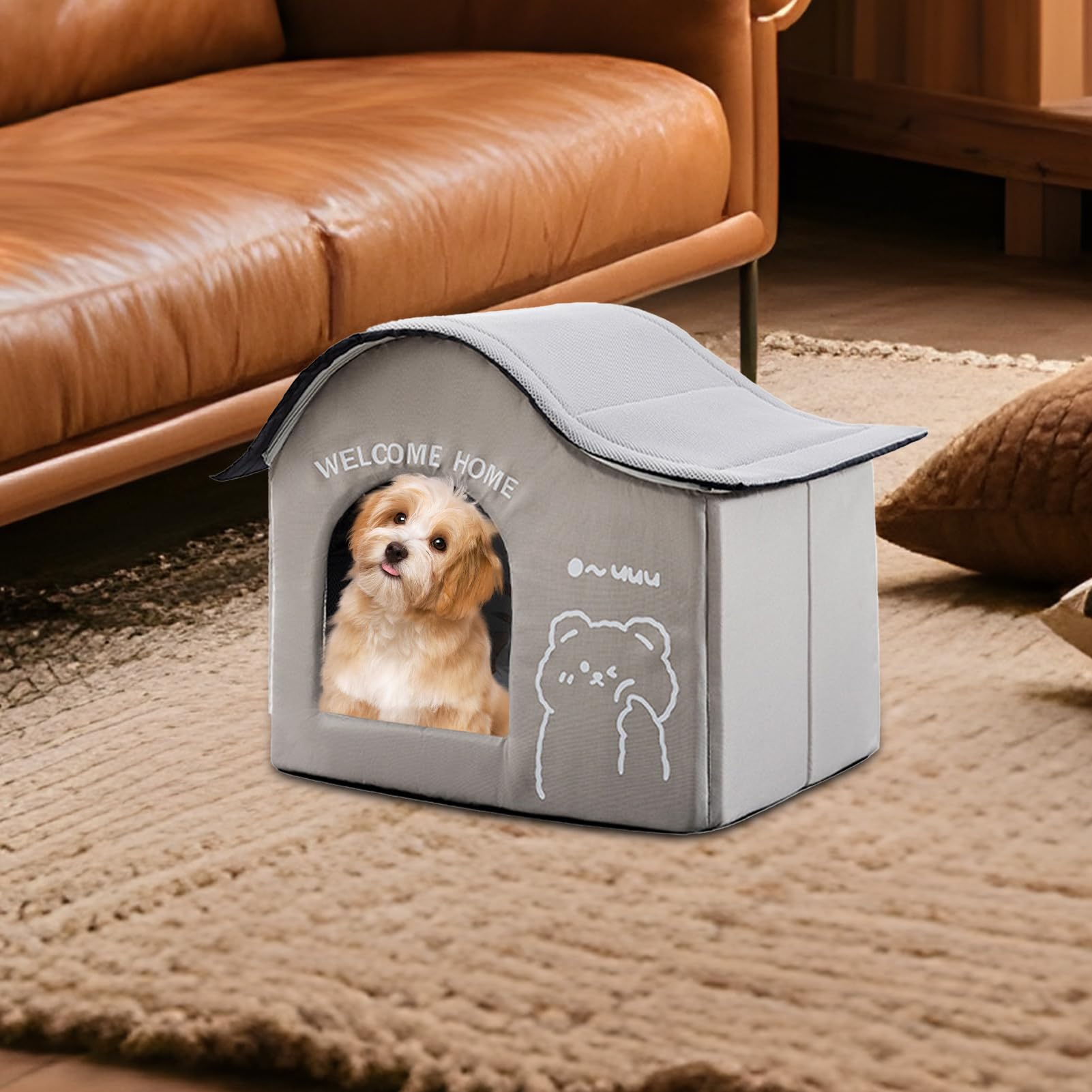Outdoor Katzenhaus Kühlendes Katzenhaus Haustierunterstand | Klappbarer Unterschlupf Mit Eisfach, Katzenzubehör Für Sommer Camping Outdoor