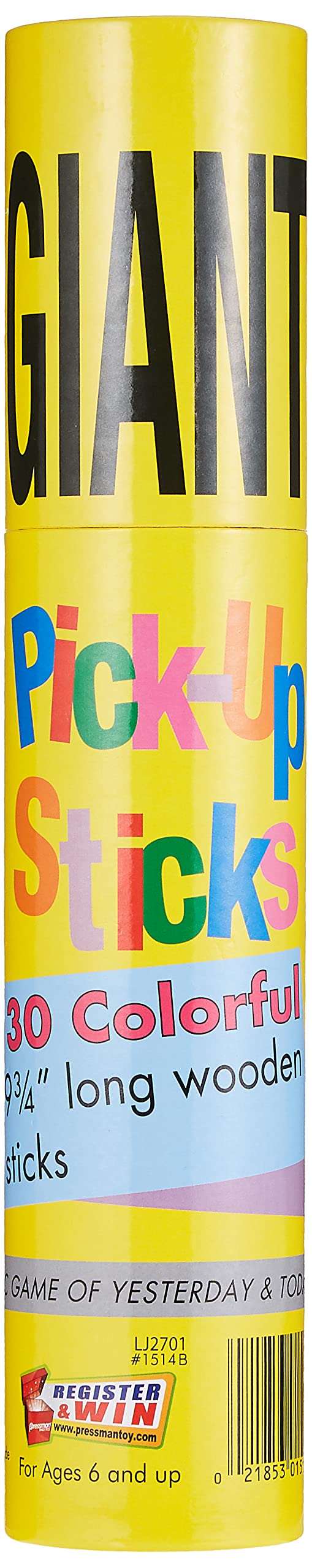 Pressman Giant Pick Up Sticks - Classic Game from Yesterday That's Fun Today