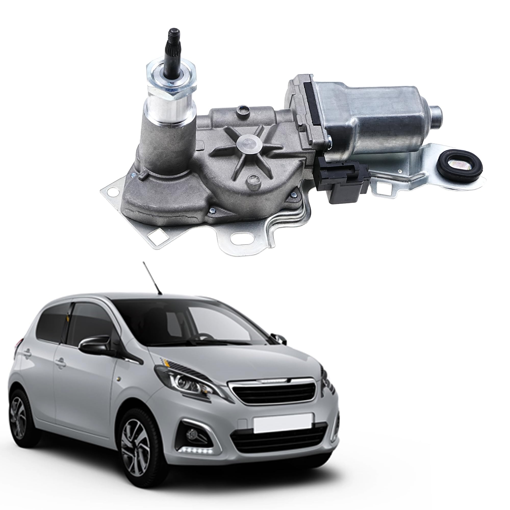 Motore tergicristallo posteriore compatibile per Citroen C1, Peugeot 108, Toyota Aygo 2014-2021 Ricambio # B001099280 85130-0H061 851300H051