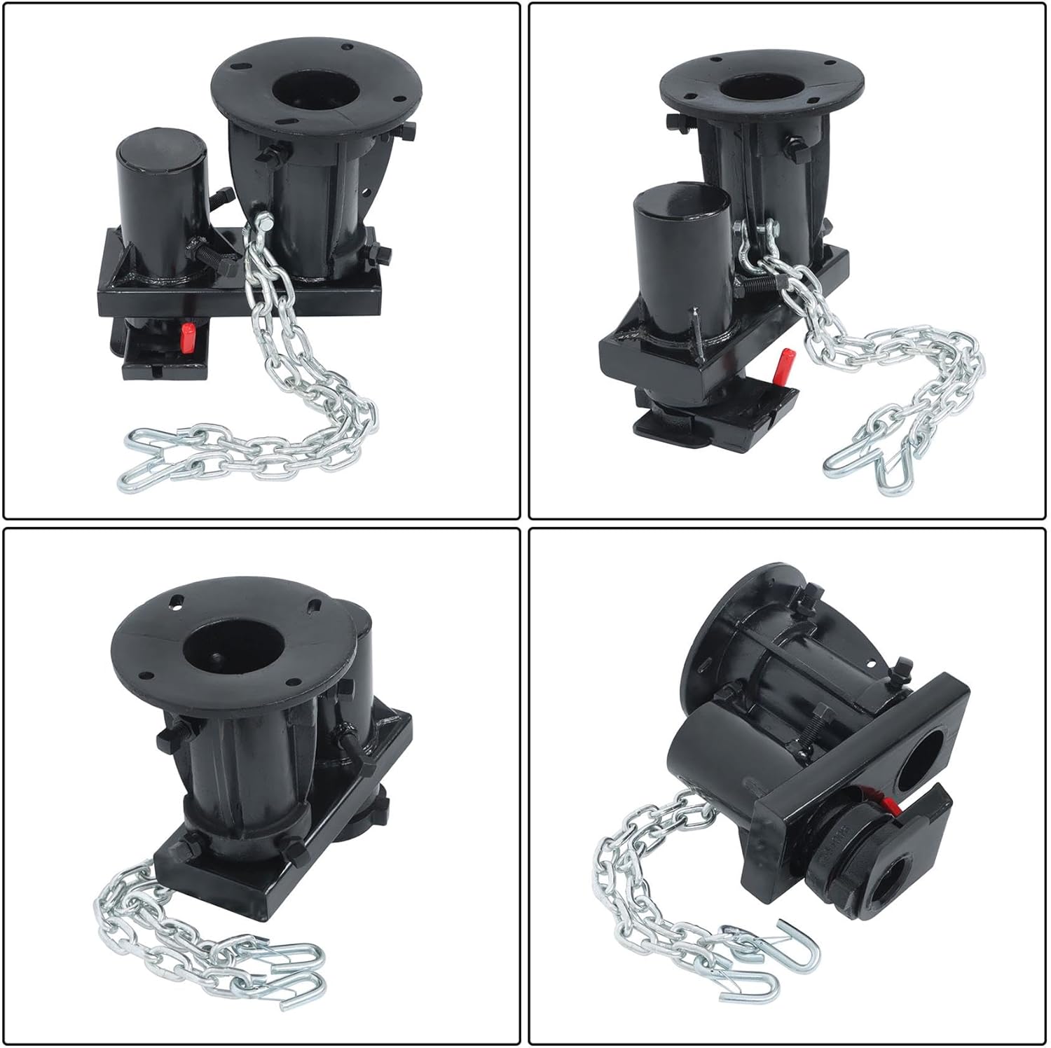 labwork C5GX 12 Inch-16 Inch RV 5th Wheel to Gooseneck Adapter with 7-1/2 Offset C5GX1216