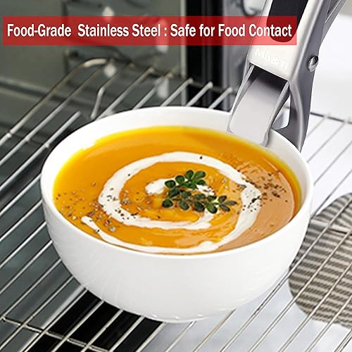 Miniatura 3 de Pinzas de cocina, pinzas para alimentos, clip para tazón, pinzas para levantar platos calientes, ollas y platos de olla instantánea, microondas,