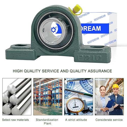 Miniatura 96 de 4 unidades UCP205-16 Cojinetes de bloque de almohada de 1 pulgada de eje de hierro fundido p205 rodamientos con 1 pulgada de diámetro montado bloque