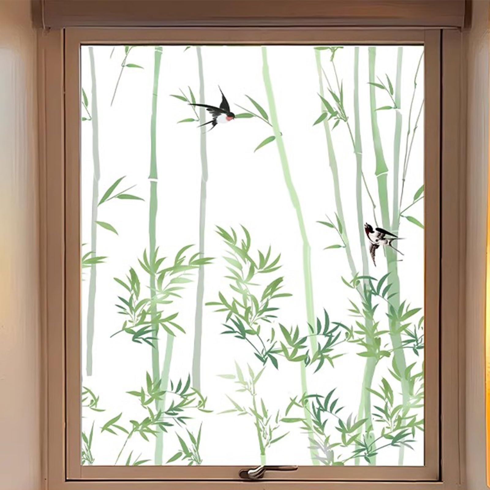 Eiauiuo Landschaft 3 Window Film Privacy Uv Protection – Removable Static Cling Pvc Film, Self-Adhesive Glass Tint For Kitchen, Bathroom, Office – Safety & Heat Insulation, Non-Glare, No Glue(,40X200cm