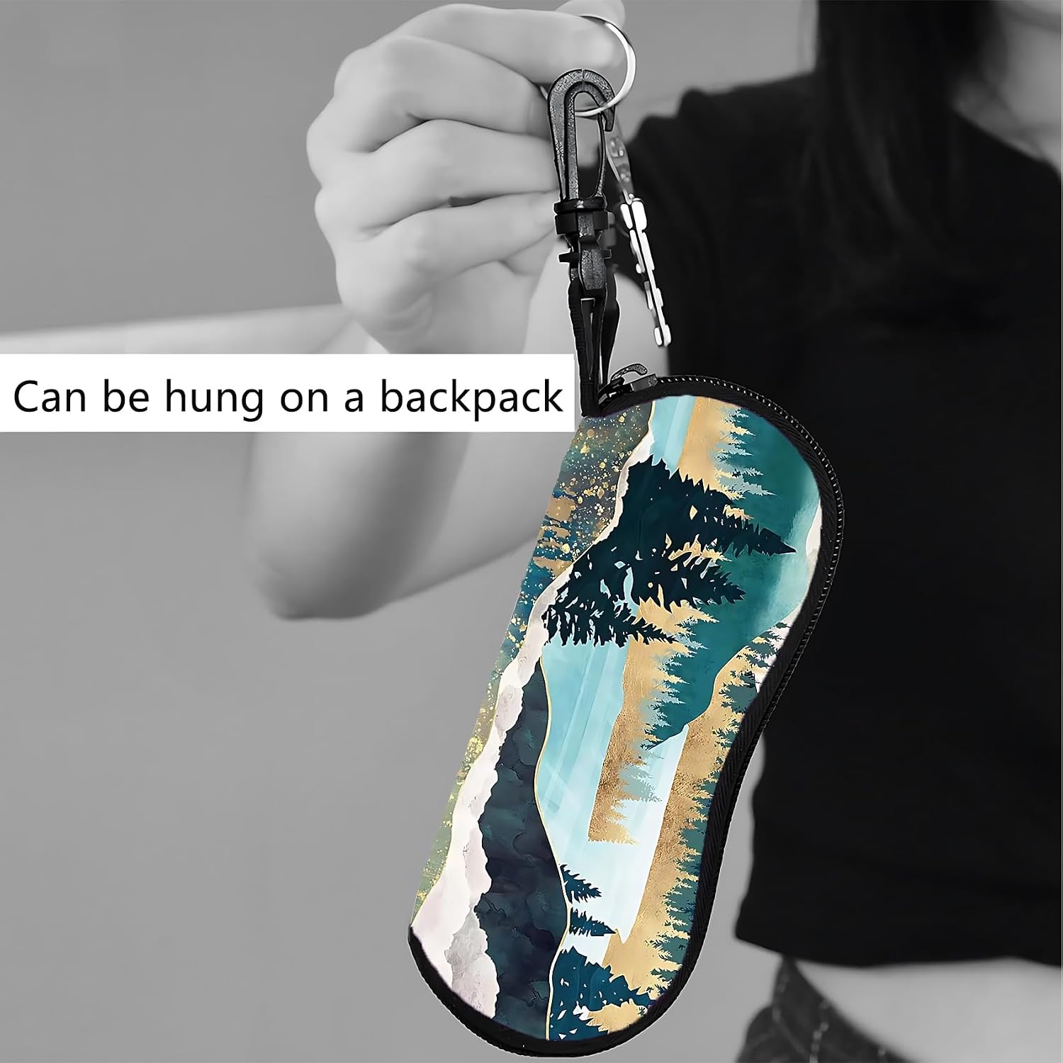 Sunglass Case Soft Glass Case For Women 2 Pack Reading Eyeglass Pouch Easy To Carry Sunglasses Pouch With Hook