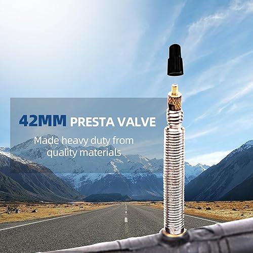 Miniatura 10 de AR-PRO Tubos de bicicleta Race 28 700x20-25C 700x32-47C, tubo interior 700C con válvula Presta paquete de gran valor