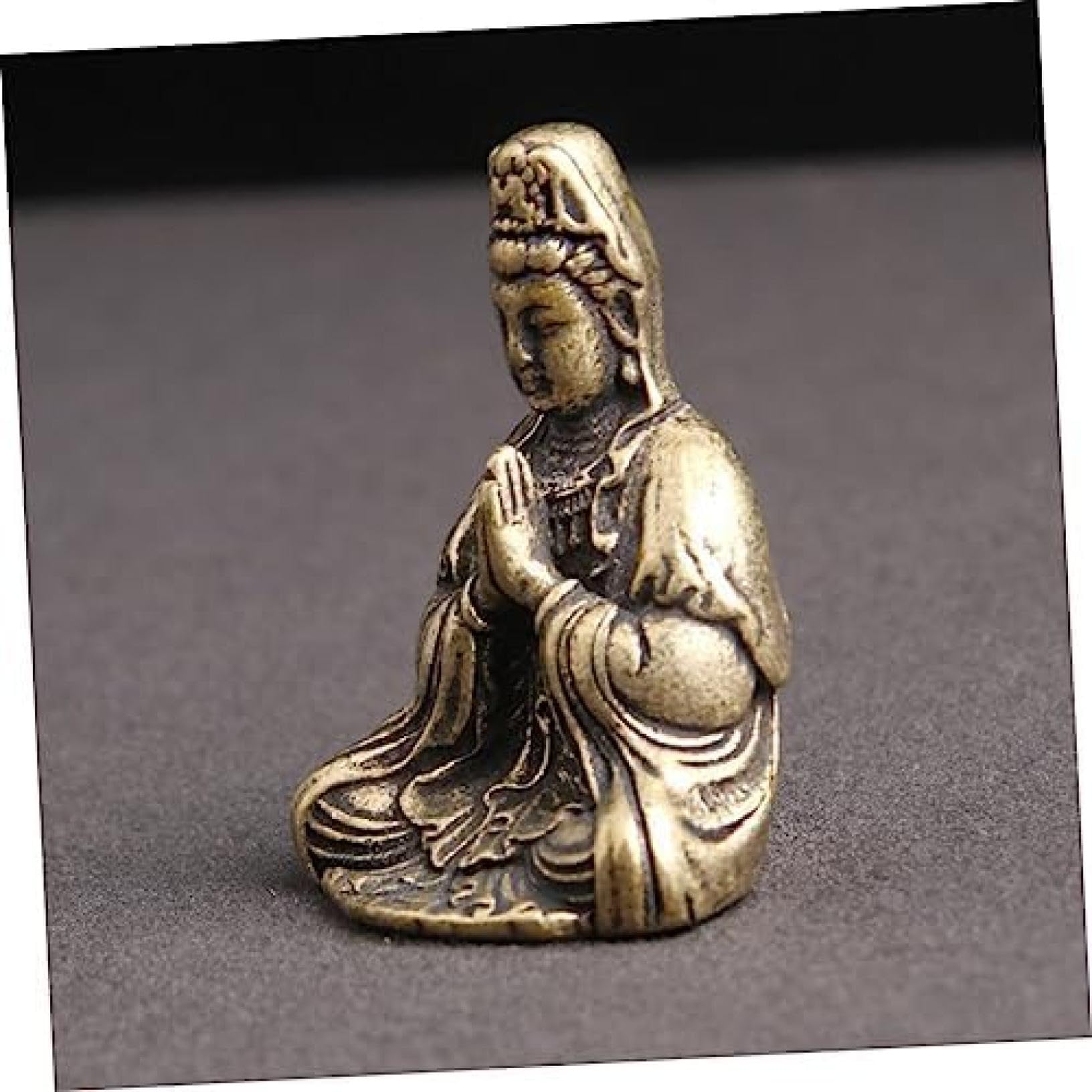 観音さんの壁掛け、置物 Amazon.co.jp: 北条裕華 龍上白衣観音 F4号 高精彩工芸画 手彩補色