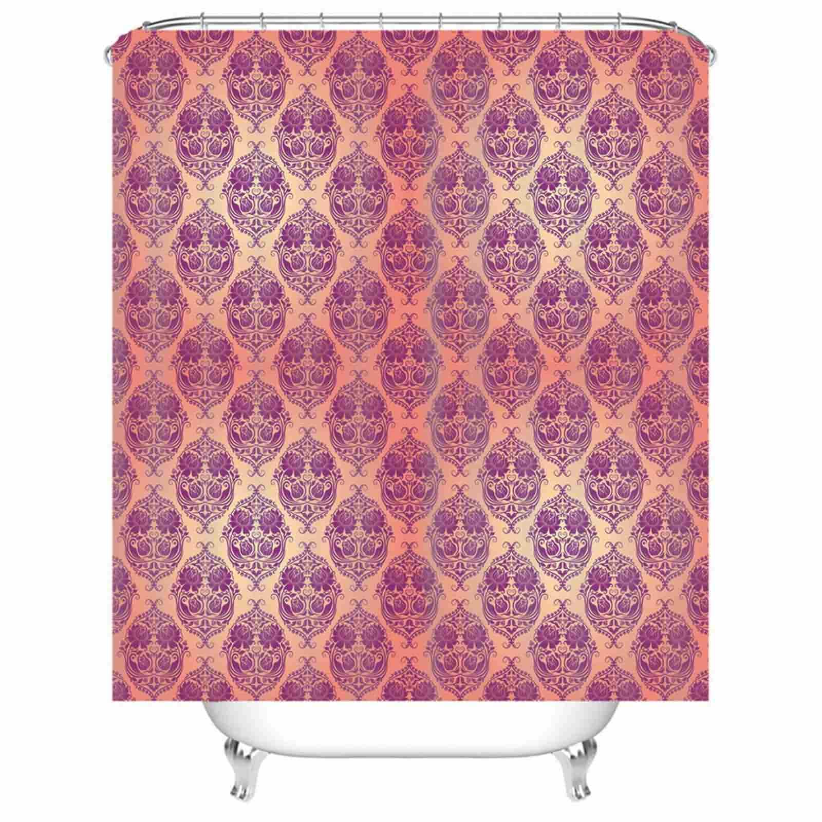 Rideau de douche beige 220x180cm grand format lavable avec 12 crochets pour baignoire