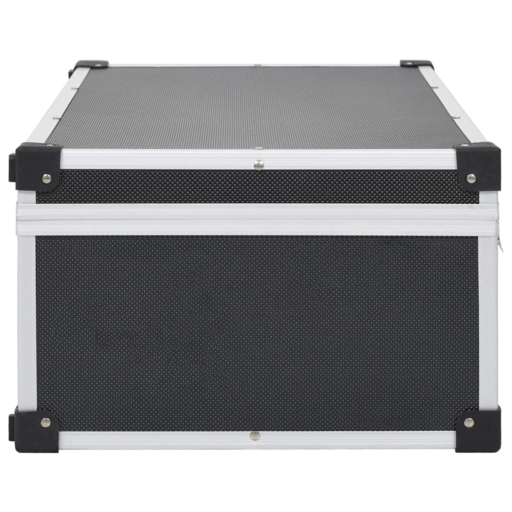 Custodia CD per 80 CD in alluminio ABS nero