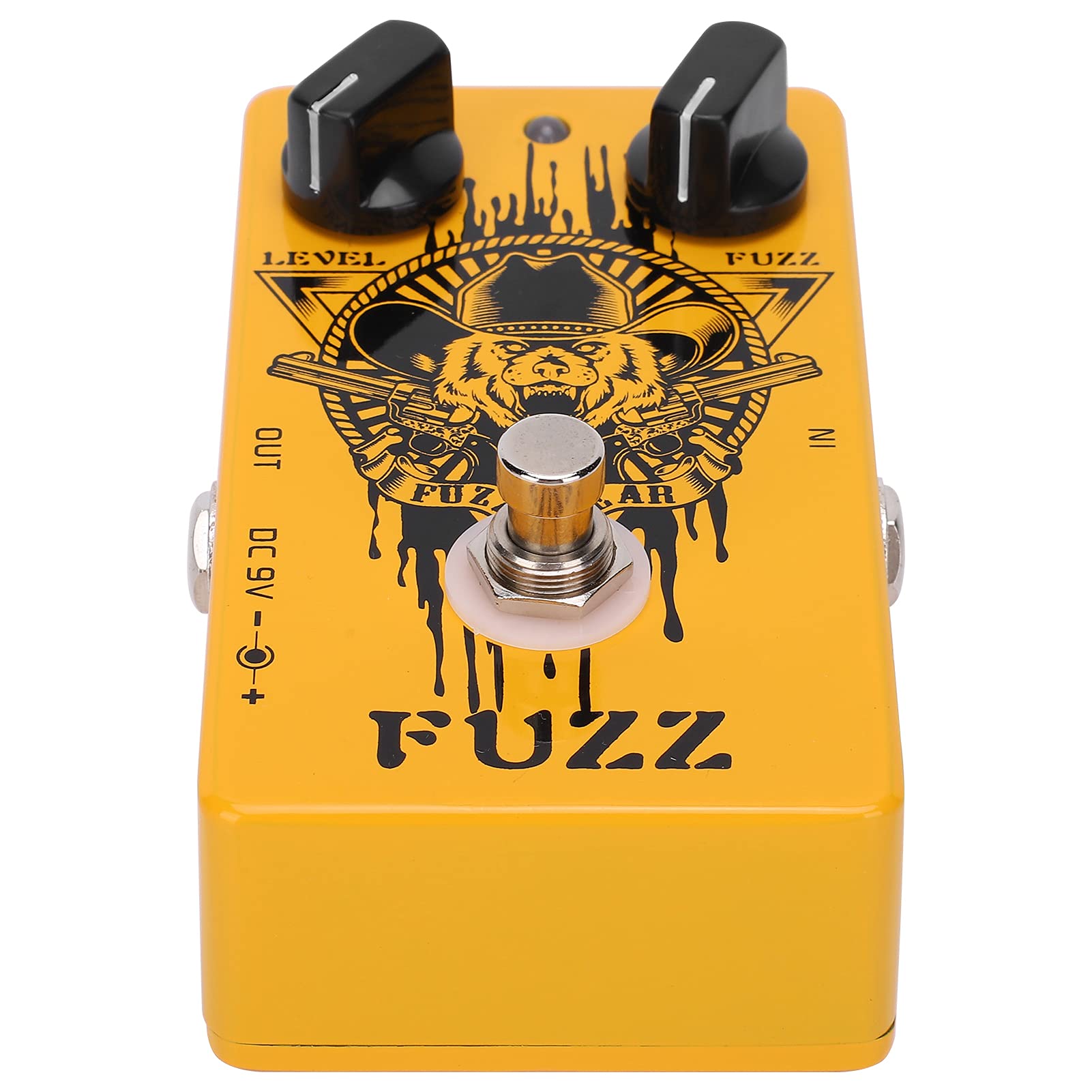 POENVFPO Fuzzy Bear Pedale Effetto Fuzz Al Germanio, Guscio Interamente in Metallo, True Bypass, Tono Vintage, Alimentato a 9 V CC, per Chitarra Elettrica, Musicisti e Performance Dal Vivo