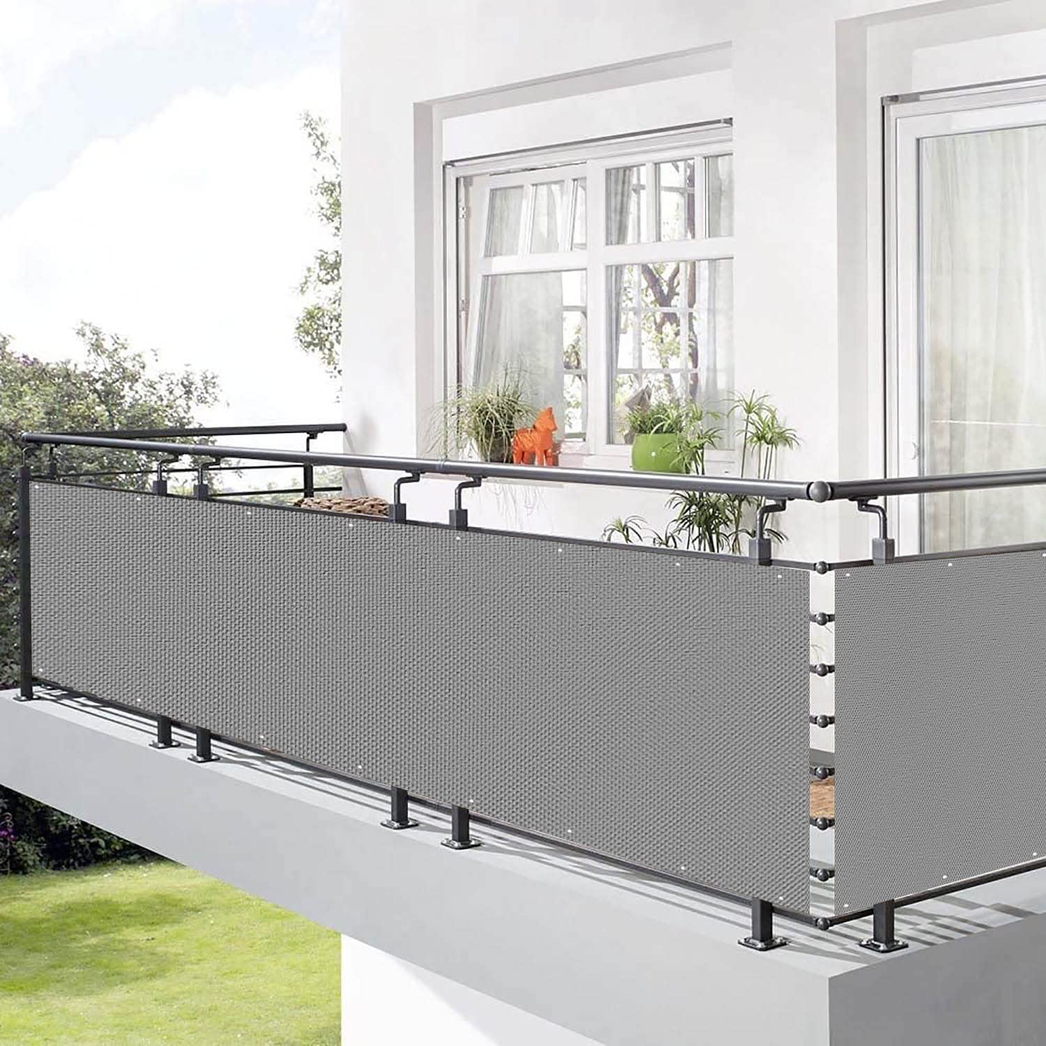 AEREY Balkonscherm, tuinbescherming, 85 x 400 cm, privacy voor AEREY Balkonscherm, tuinbescherming, 85 x 400 cm, privacy voor