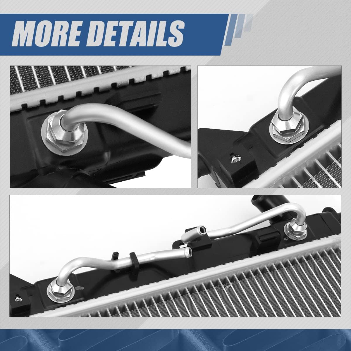 Auto Dynasty Radiator Compatible with 2014-2019 Soul 1.6L Non Turbo MT, DPI 13413 Factory Style 1-Row Cooling Radiator, Aluminum Core