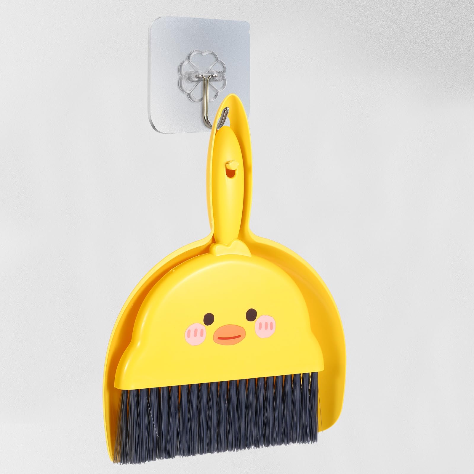 Small Broom And Dustpan Set, 2 Pack Mini Broom/Squeegee And Dustpan, Small Dustpan And Brush Set For Home Cleaning, Sofa, Desk, Guinea Pig Cage,Cat Nest,Yellow - View #2
