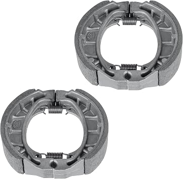 Brake Shoes Set Front & Rear for Honda QA50 ZB50 CT70 C70 XL100 CH125 CH150 1970-2020, Compatible with Cub, Elite, Aero & Drum Brake Models