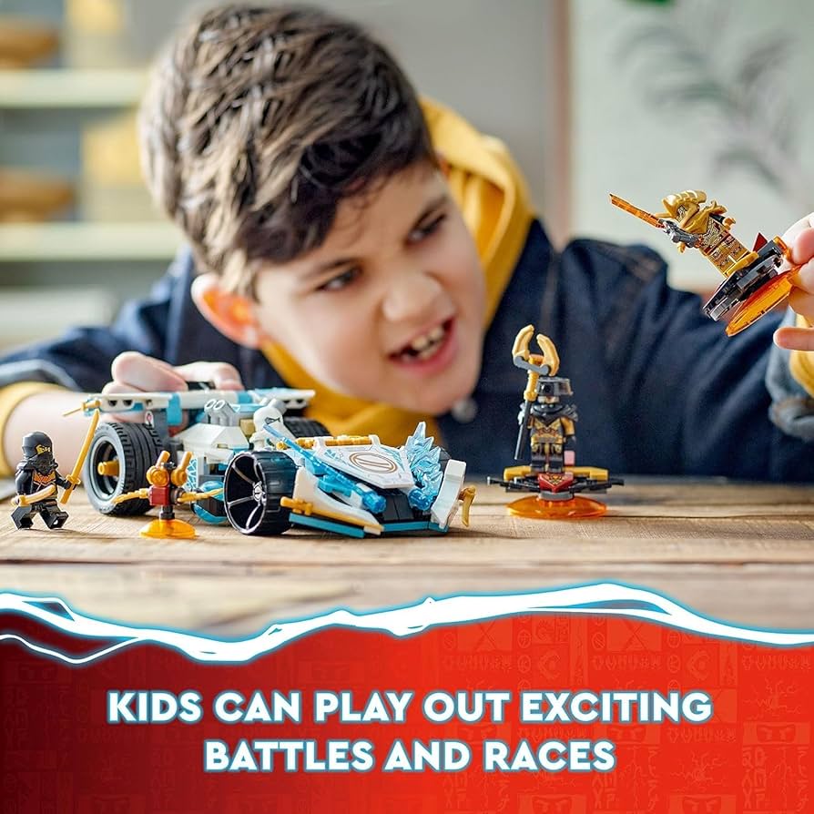 Amazon.com: Lego NINJAGO Zane's Dragon Power Spinjitzu Race