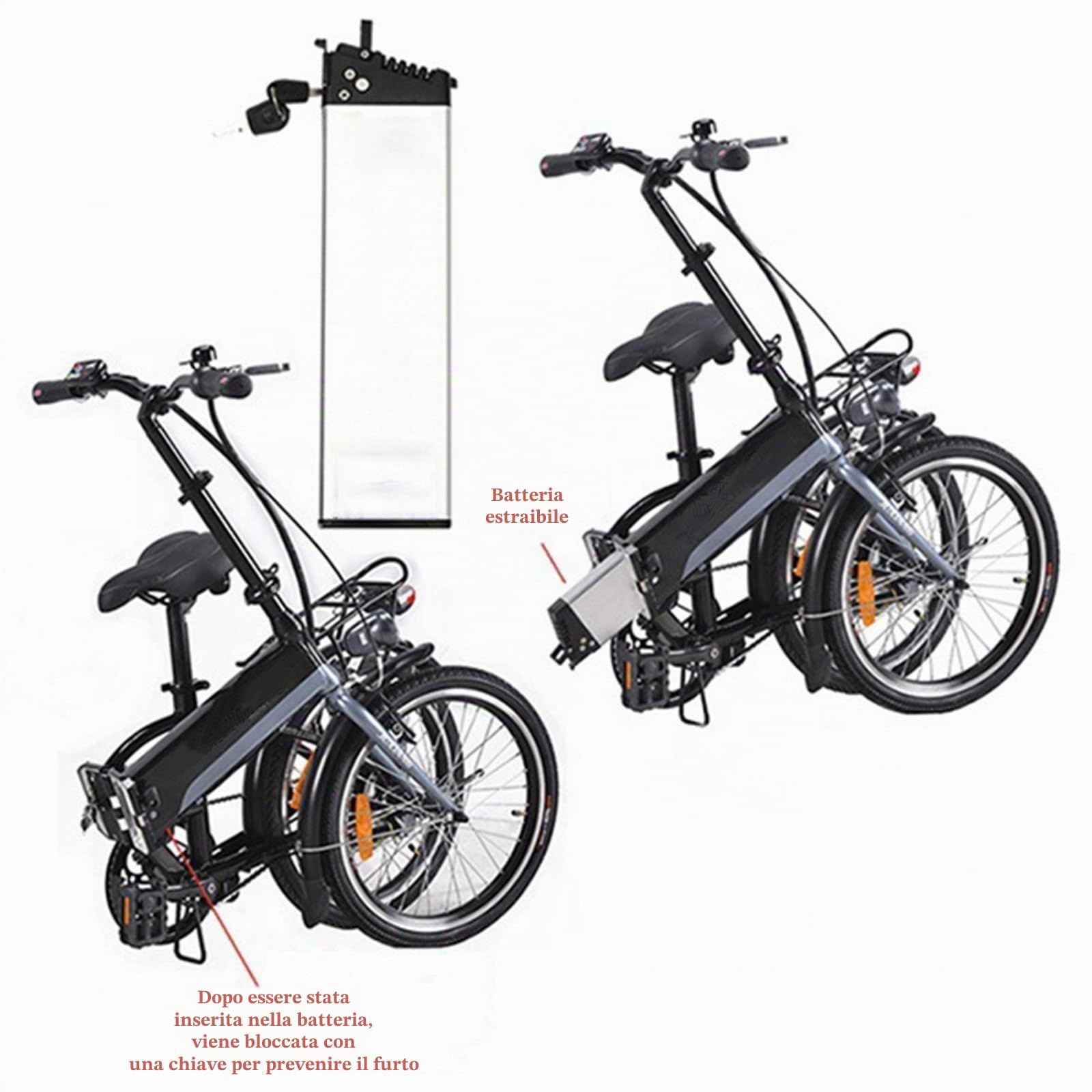 36V Batteria Bici Elettrica 17.5Ah per Shengmilo Batteria per bici elettrica pieghevole per Samebike LO26 20LVXD Batteria