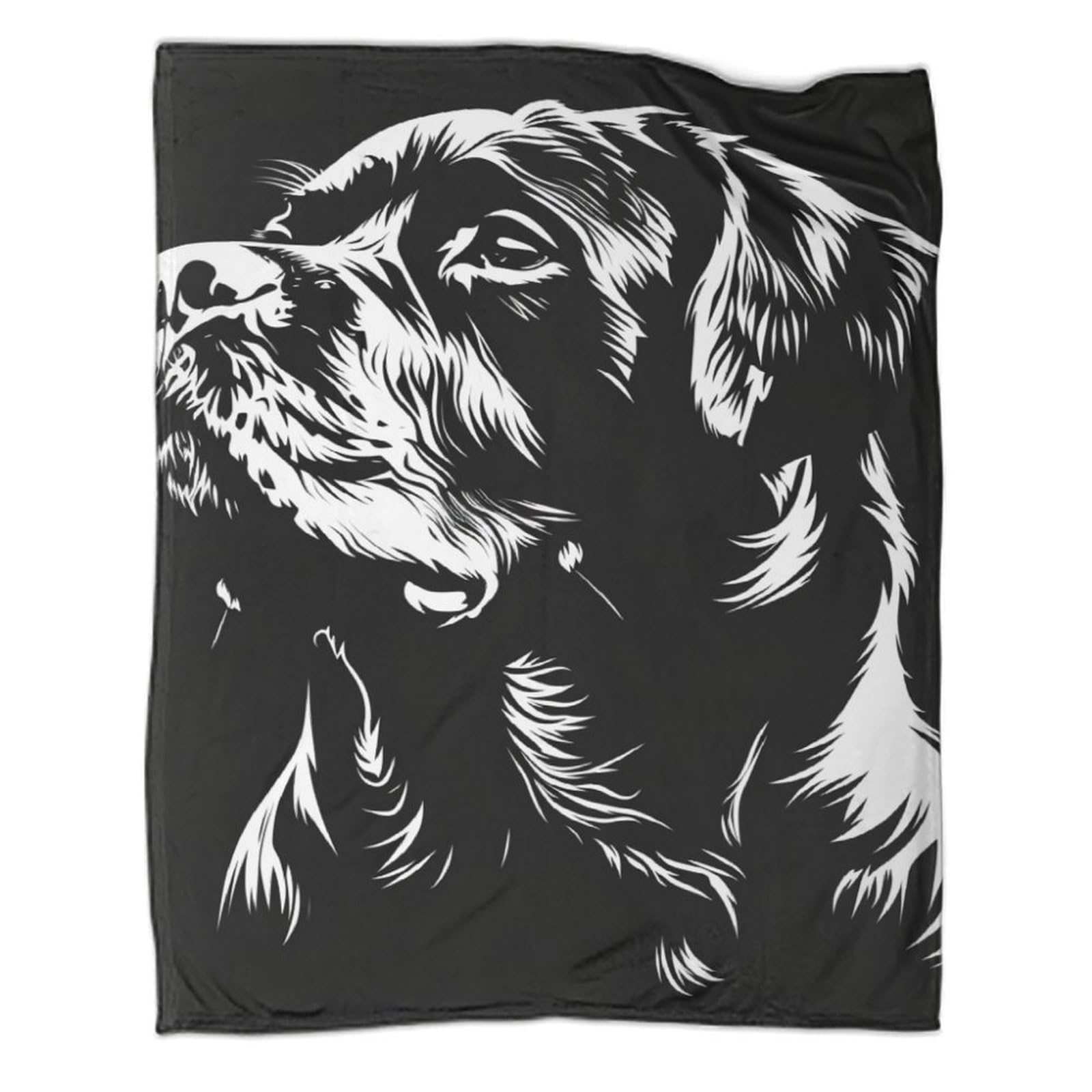 Couverture microfibre chaude et moelleuse motif Rottweiler pour un confort supérieur