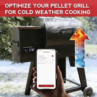 Next-Gen PID Rectangular Smart Command App Supported Control Board Replacement– for Pit Boss Navigator, Sportsman,NASCAR, Mahogany, Competition, Onyx Edtion,Pro Series Pellet Grills & Smokers