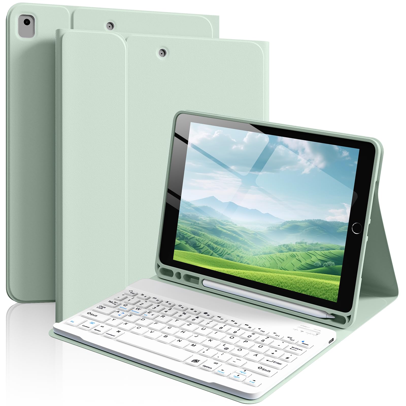 IAMKHO Tastatur Hülle für iPad 9./8./7. Generation 10.2 Zoll